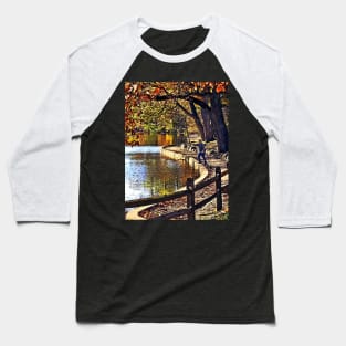 Mountainside NJ - Fishing in Echo Lake Park Baseball T-Shirt